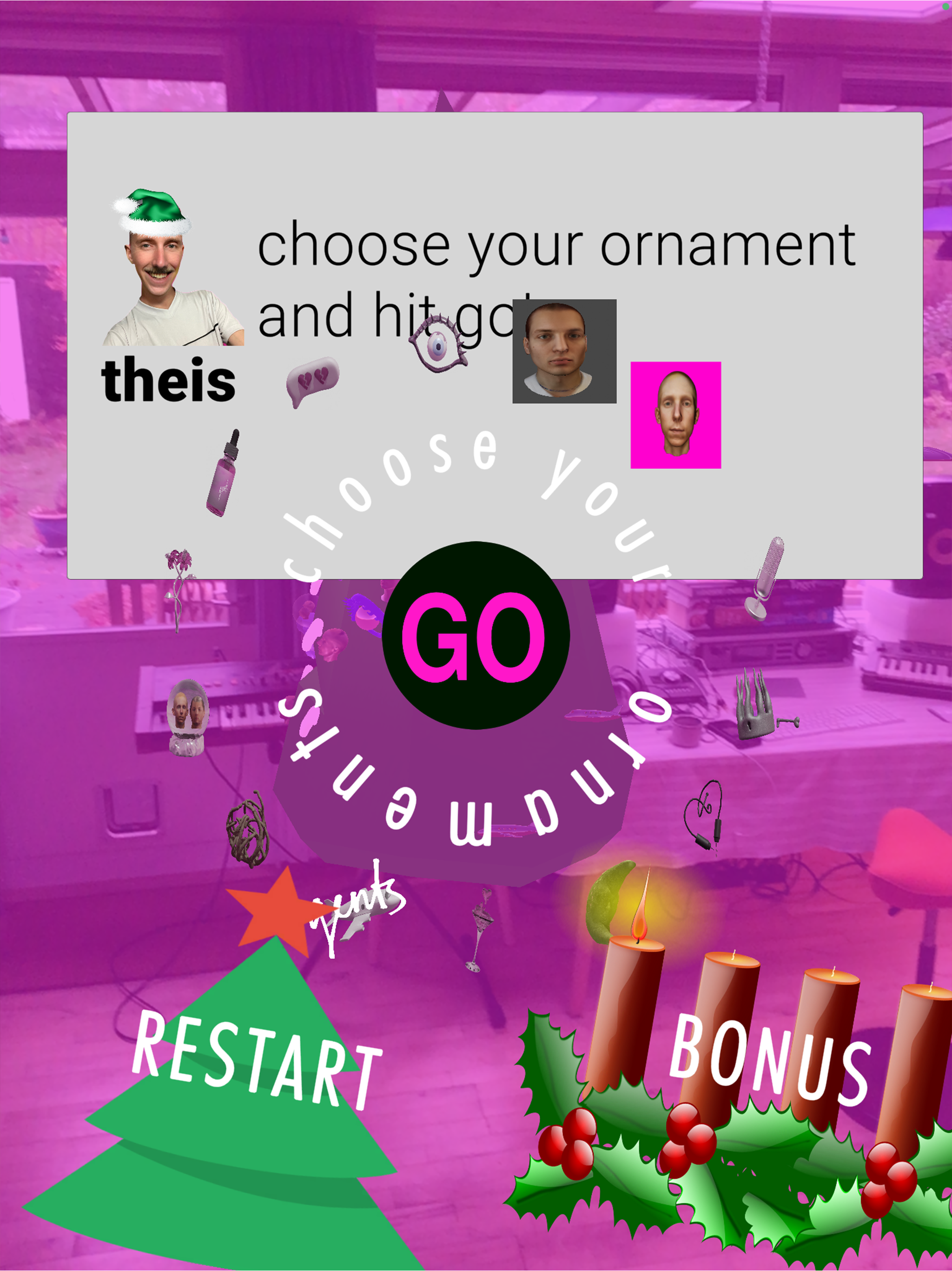 Gentle Xmas Pause Menu